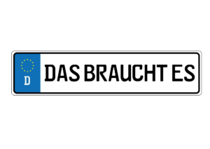 das braucht es